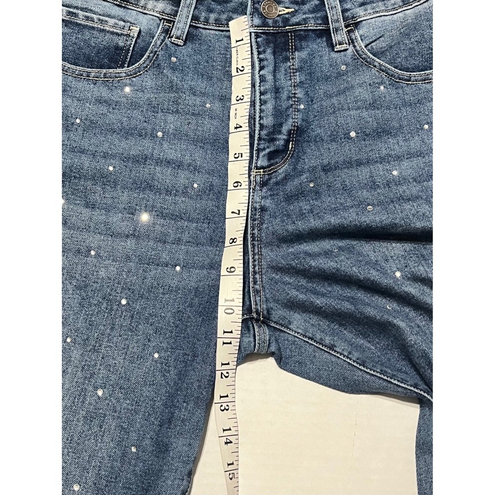 Express Rhinestone Wide Leg Jeans - Picture 5 of 8